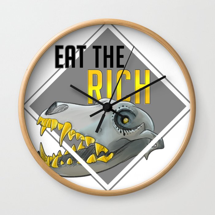 Eat The Rich Wall Clock