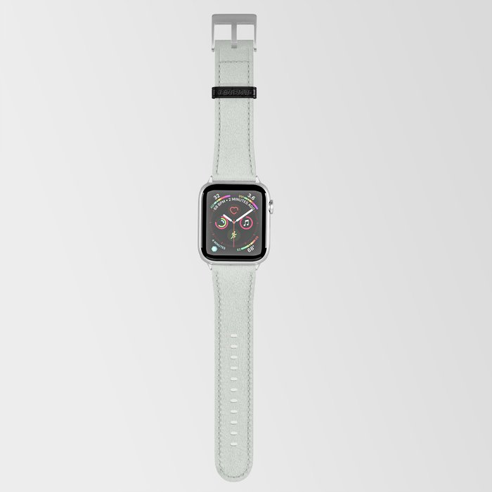 Light Gray-Green Solid Color Pantone Frosted Mint 12-5703 TCX Shades of Green Hues Apple Watch Band