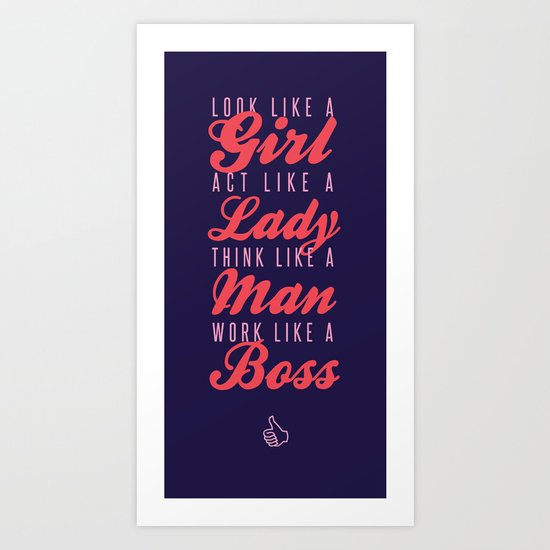 NEW BOSS Art Print