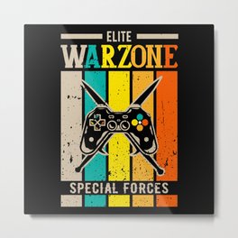 Elite Warzone Special Forces Gulag Gamer Geek Metal Print