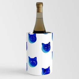 Cat Pattern - Klein Blue Color Wine Chiller