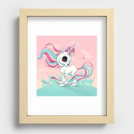 Zombie Unicorn Recessed Framed Print