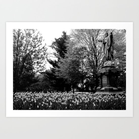 God Quad in Spring Art Print