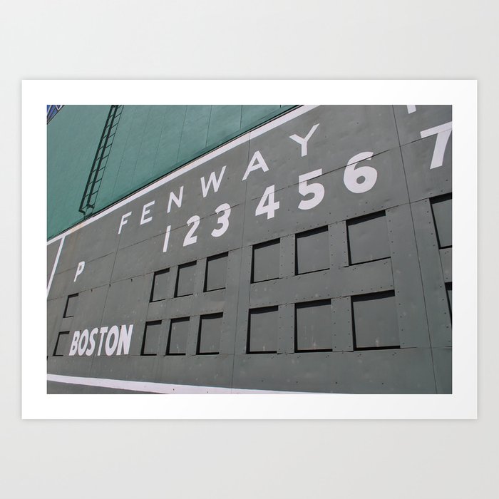 Boston Red Sox Fenway Park Green Monster Art Print