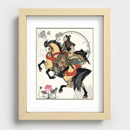 Samurai warrior Recessed Framed Print