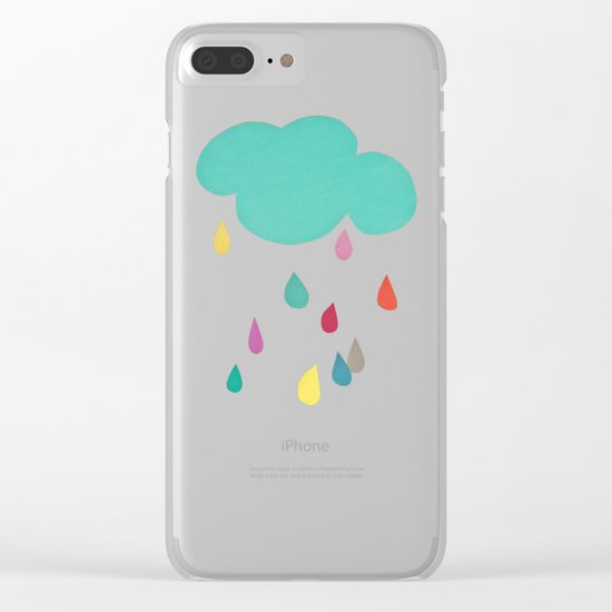 Sunshine and Showers Clear iPhone Case