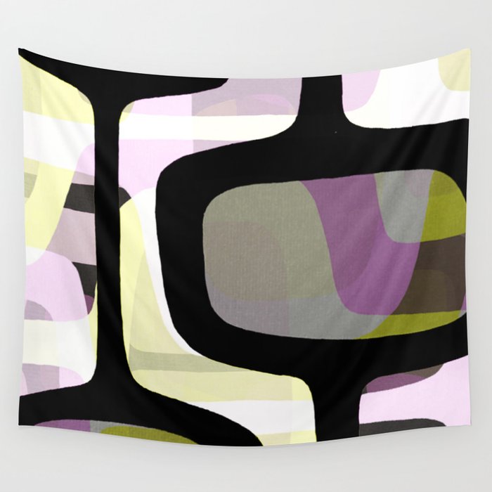 Mid Century Abstract 1 Wall Tapestry