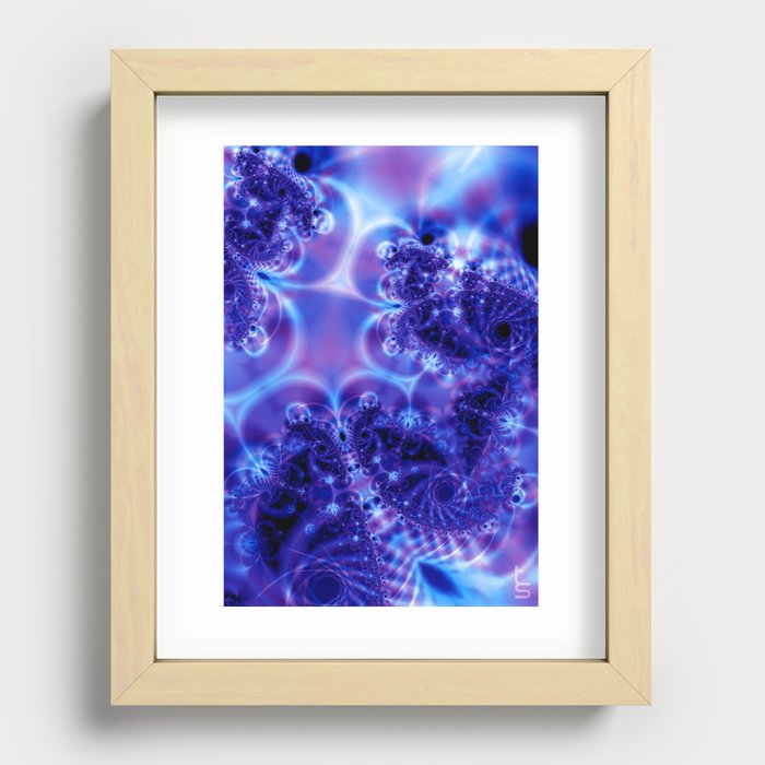 Space Frost Recessed Framed Print