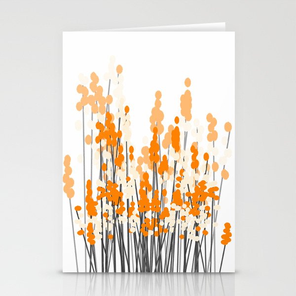 Orange Spring Bouquet on White Background #decor #society6 #buyart Stationery Cards