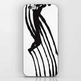 Black and white lines iPhone Skin