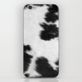 Black and White Cowhide Hygge  iPhone Skin