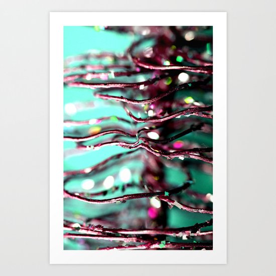demented christmas tree Art Print