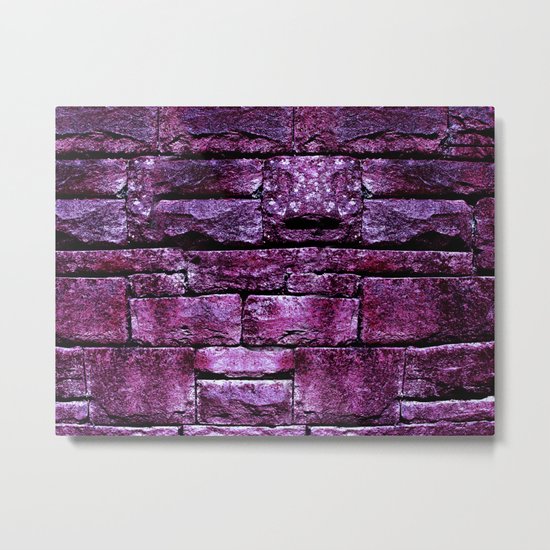 purple stone wall IV Metal Print