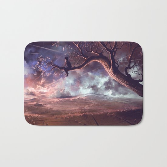 It made scars in the sky Bath Mat