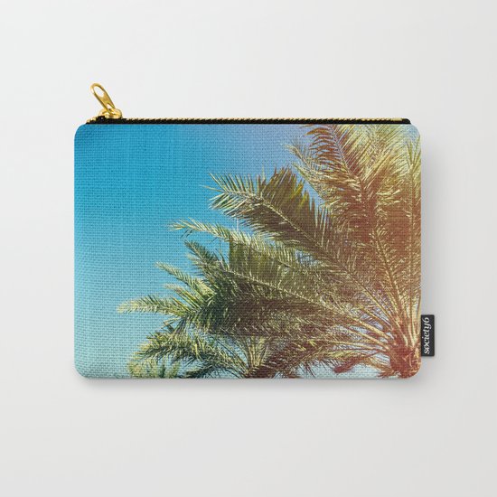 Vintage Palm tree vibes Carry-All Pouch