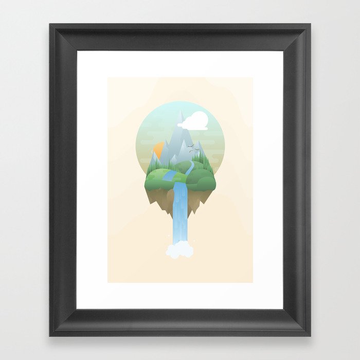 Our Island in the Sky Framed Art Print