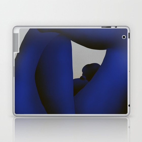 Figurative art - Nude in deep blue Laptop & iPad Skin