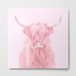 HIGHLAND COW Metal Print | Graphicdesign, Popart, Digital, Cow, Abstract, Highlandcow, Minimal, Hair, Sweet, Collage 