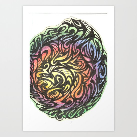 Aztec Art Print