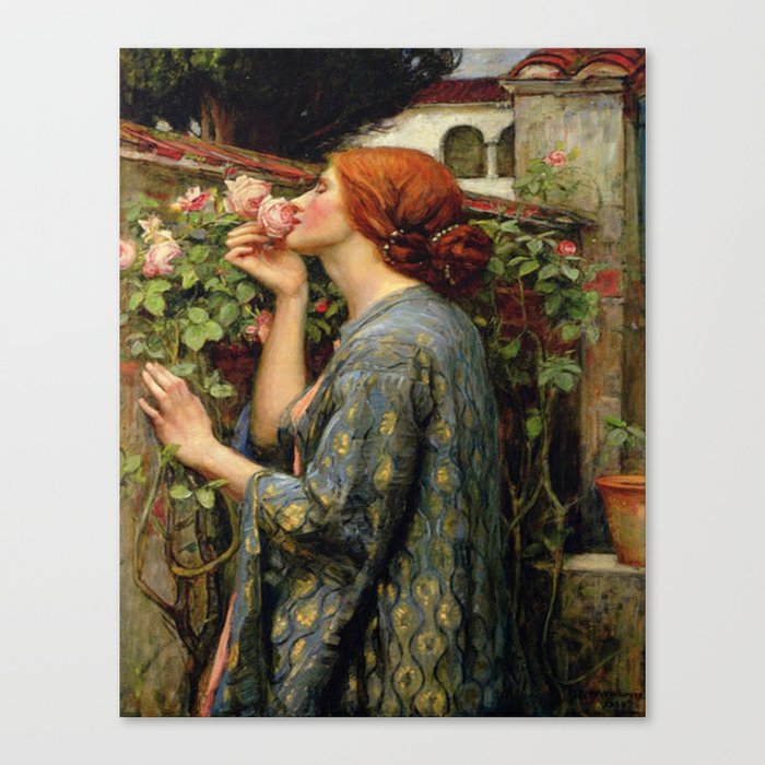 John William Waterhouse - The Soul of the Rose Canvas Print