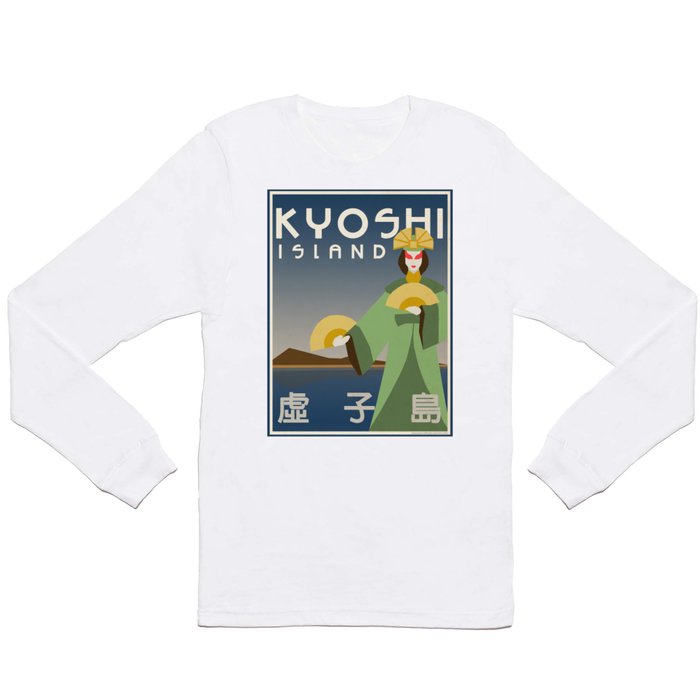 Kyoshi Island Travel Poster Long Sleeve T Shirt