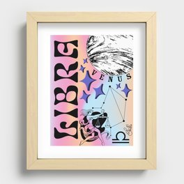 Libra Zodiac Poster Recessed Framed Print