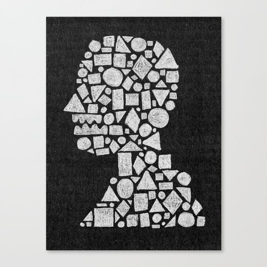 Untitled Silhouette in Reverse. Canvas Print