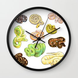 Snakes Wall Clock