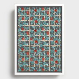 William Morris "Trellis" 2. Framed Canvas