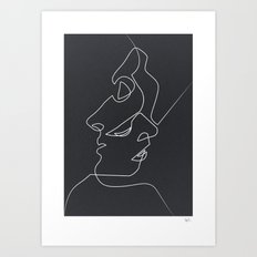 Close Noir Art Print
