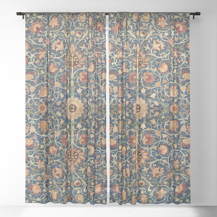 Holland Park Carpet by William Morris (1834-1896) Sheer Curtain