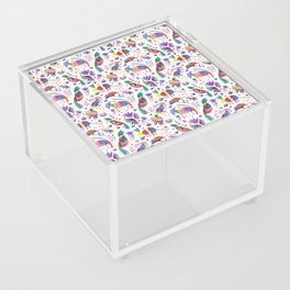 Otomi animals and flowers colorful Acrylic Box