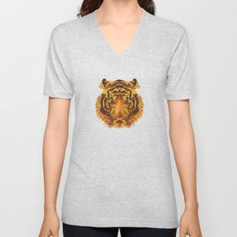 Liger Abstract - Its a Lion Tiger Hybrid V Neck T Shirt