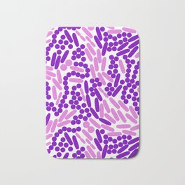 Gram Stain Pattern Bath Mat | Graphicdesign, Medicalart, Laboratory, Medicalstudent, Gramstain, Microscopic, Bacteria, Staph, Microbiology, Infection 