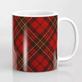 Red Christmas tartan pattern holidays winter design Mug