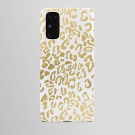 Modern Hipster Girly Gold Leopard Animal Print Android Case