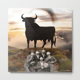 Bulls in Spain Metal Print
