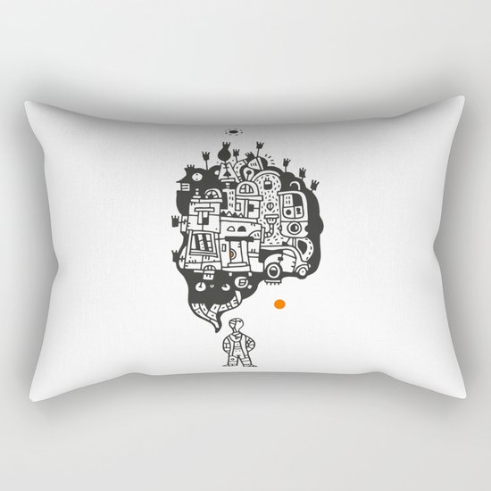 not Logical II Rectangular Pillow