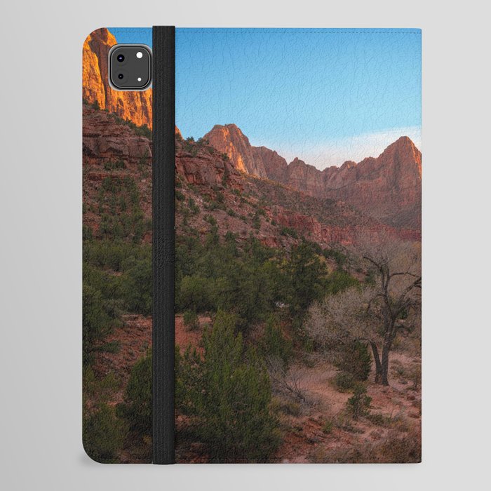 The Watchman Sunset Zion National Park Utah Landscape iPad Folio Case