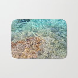 Beautiful Abstract Water And Colorful Volcanic Rock  Bath Mat