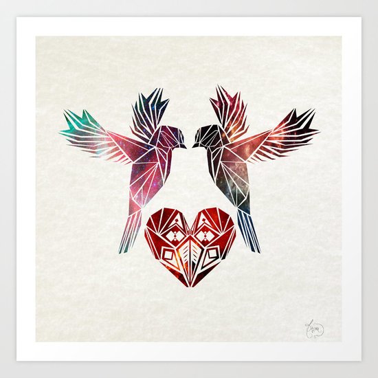 love birds Art Print