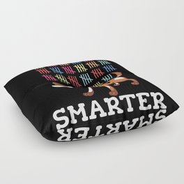 Days Of School 100th Day 100 Cute Dog Smarter Floor Pillow