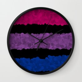 bi pride Wall Clock