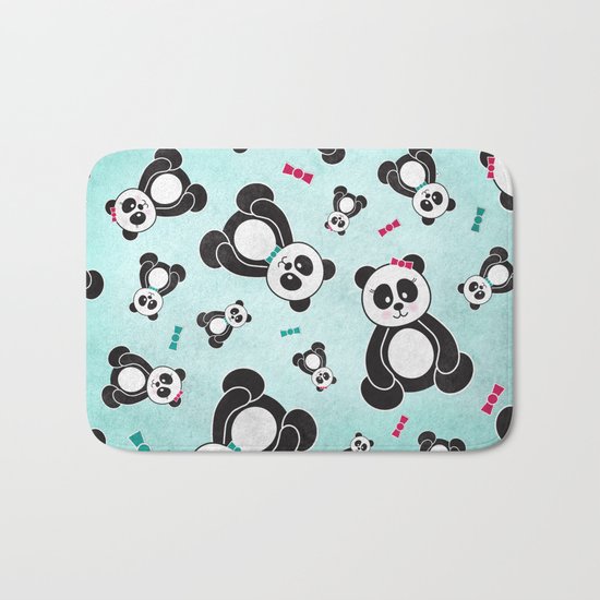 Panda Freefall Bath Mat