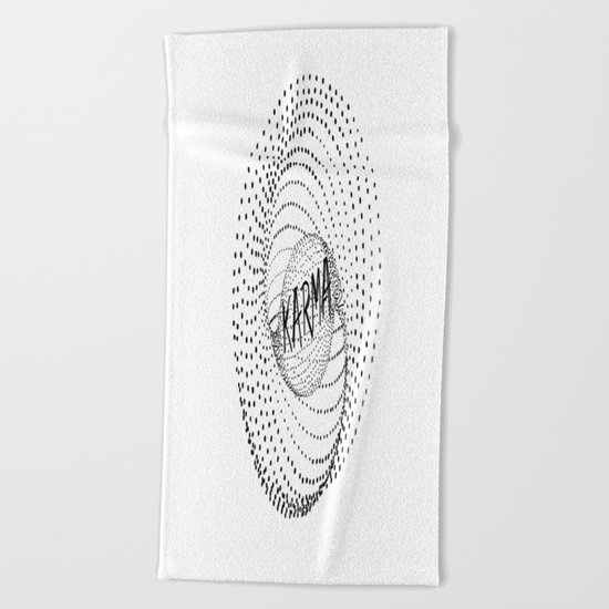 The Spiral of Karma Beach Towel