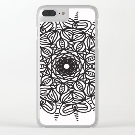Spiral hand made 2 Clear iPhone Case