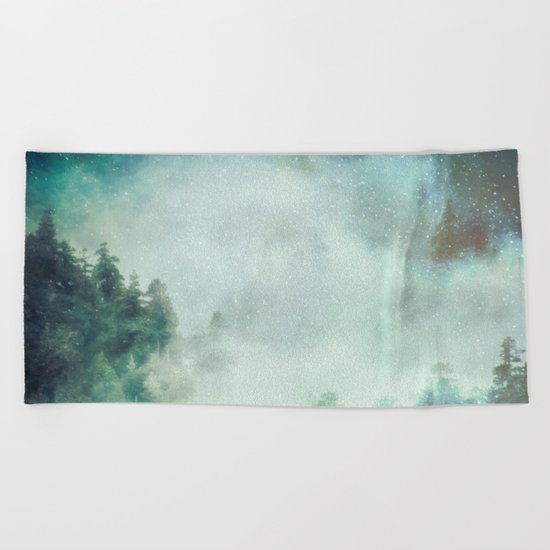 Galaxy Forest Beach Towel