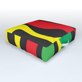 Red Yellow Green Black Rasta Wave Outdoor Floor Cushion | Graphicdesign, Fashion, Tribal, Cool, Men, Color, Art, College, Mens, Unisex 