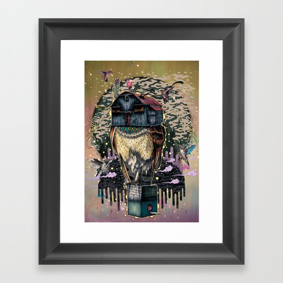 The Barn Owl Fortune Teller Framed Art Print