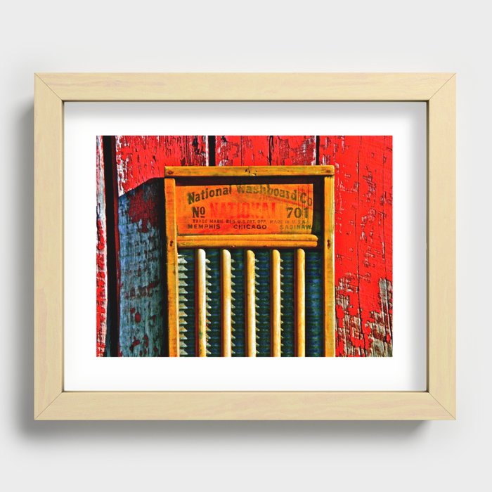 Laundry Time Recessed Framed Print